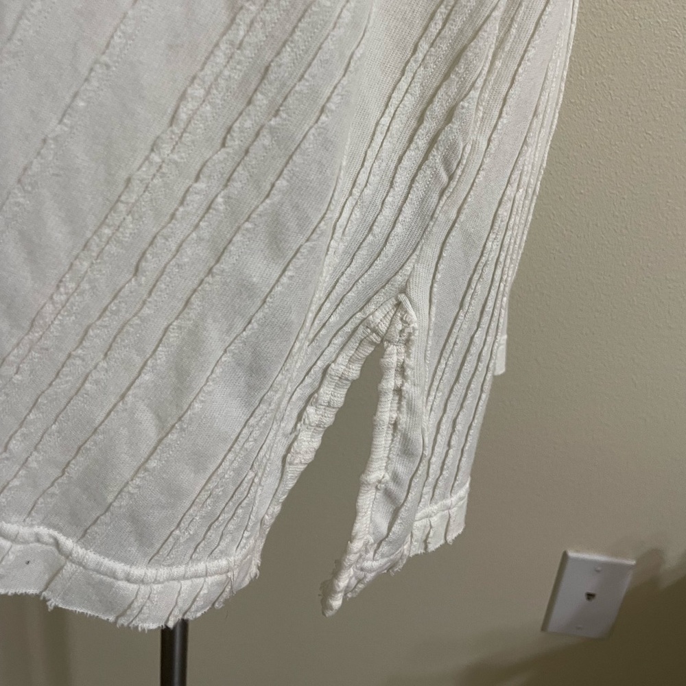 FREE PEOPLE Ivory Take A Spin Tunic Mini Babydoll Dress Size Small - Picture 9 of 12